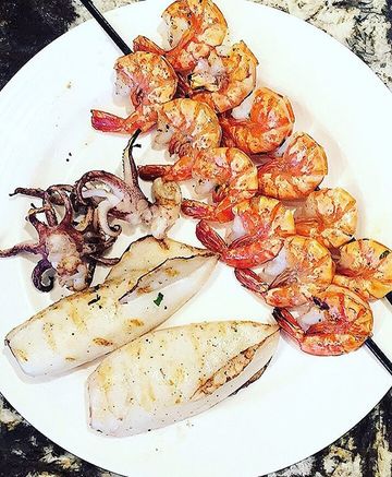 Grilled prawns & Calamari